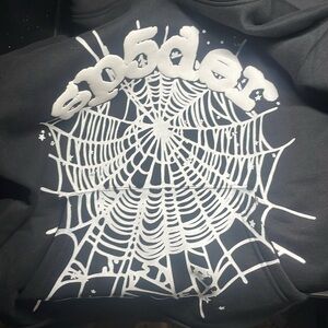 This is a size small Sp5der hoodie of black I’m looking to sell tried on once